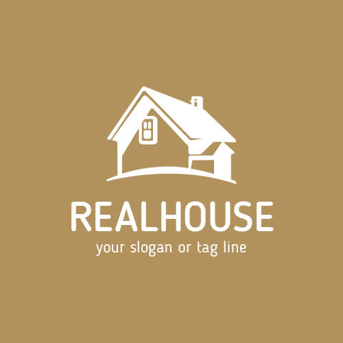 500x500 Real House Company Logo Templates Vector Free Download