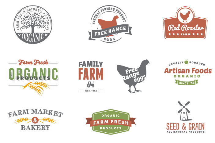 702x469 Retro Style Farm Logos Design Vector Free Download