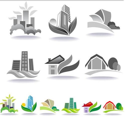 498x466 Various Home Logo Vector Ai Format Free Vector Download