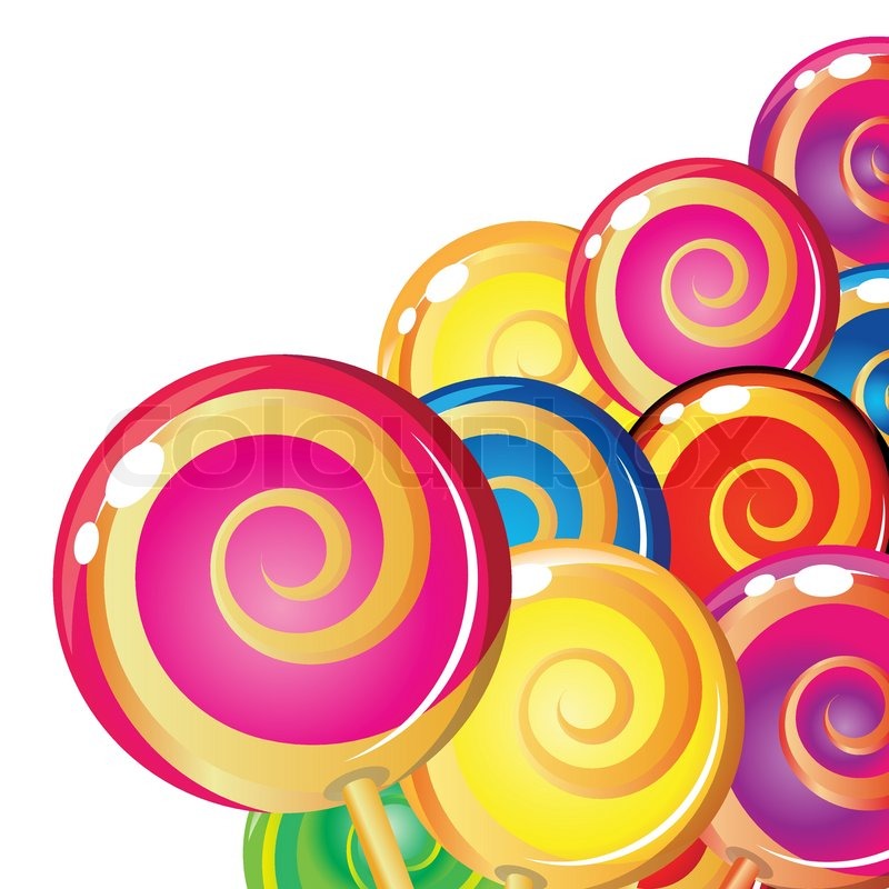800x800 Border Of Lollipop. Stock Vector Colourbox
