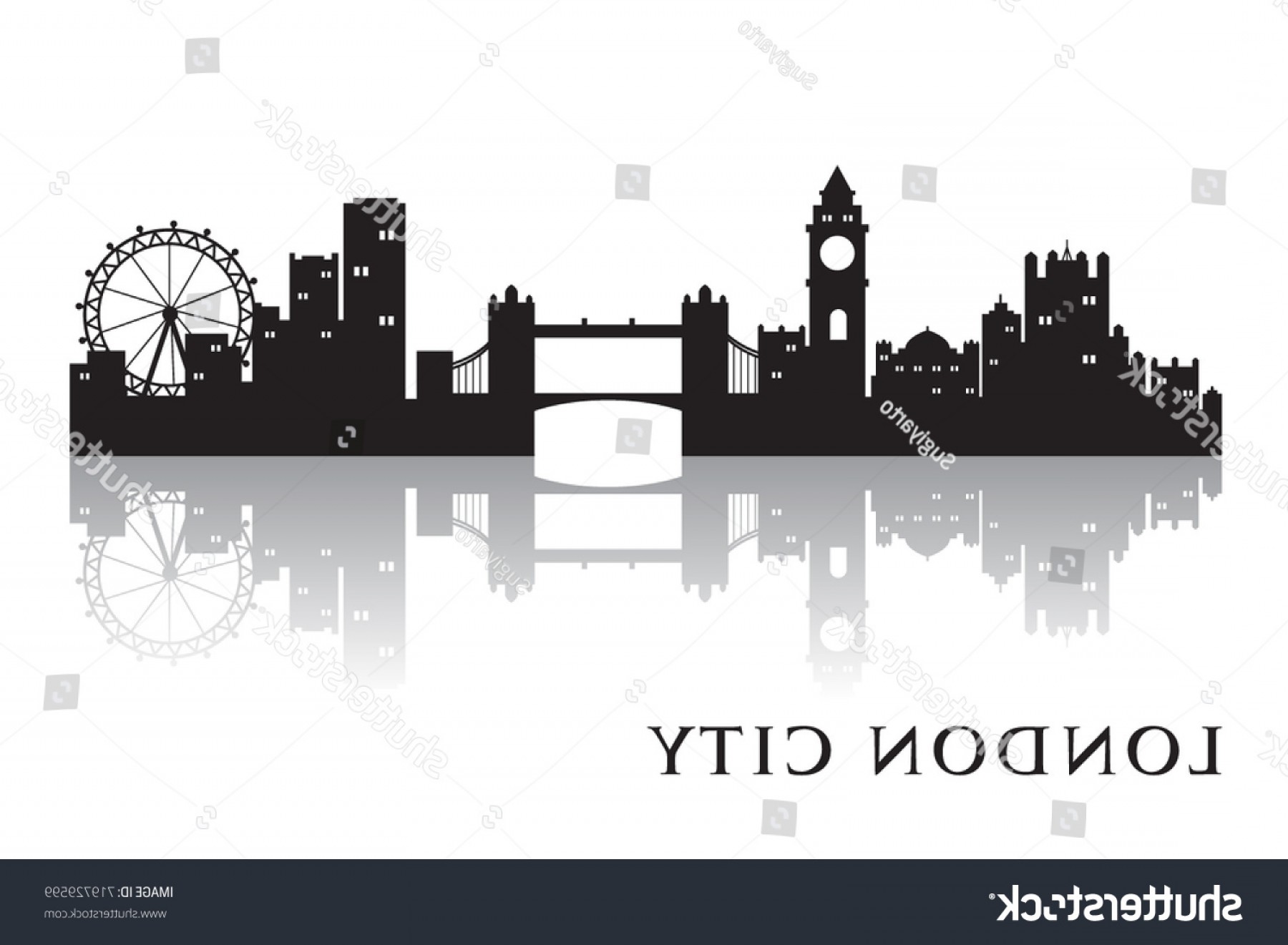 1800x1321 London Skyline Silhouette Vector City Design Rongholland