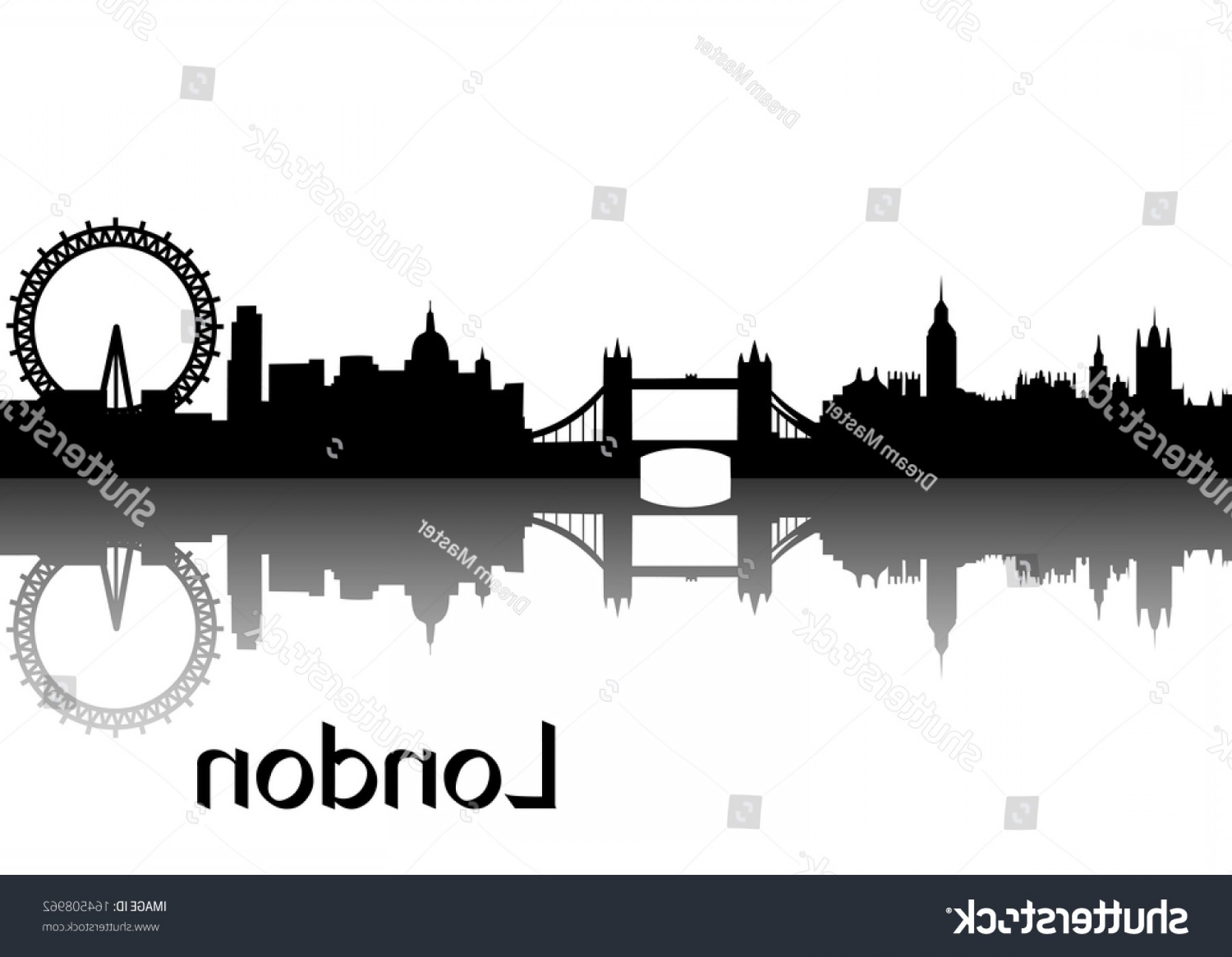 1800x1398 Vector Illustration Black Silhouette London Skyline Orangiausa