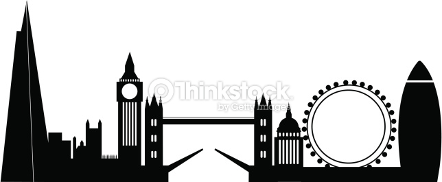 644x265 London City Silhouette Clipart