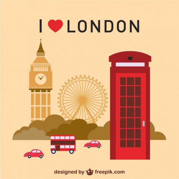 626x626 London Landmarks Set Vector Free Download