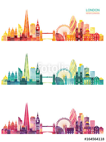 372x500 London Skyline. Vector Illustration Stock Image And Royalty Free