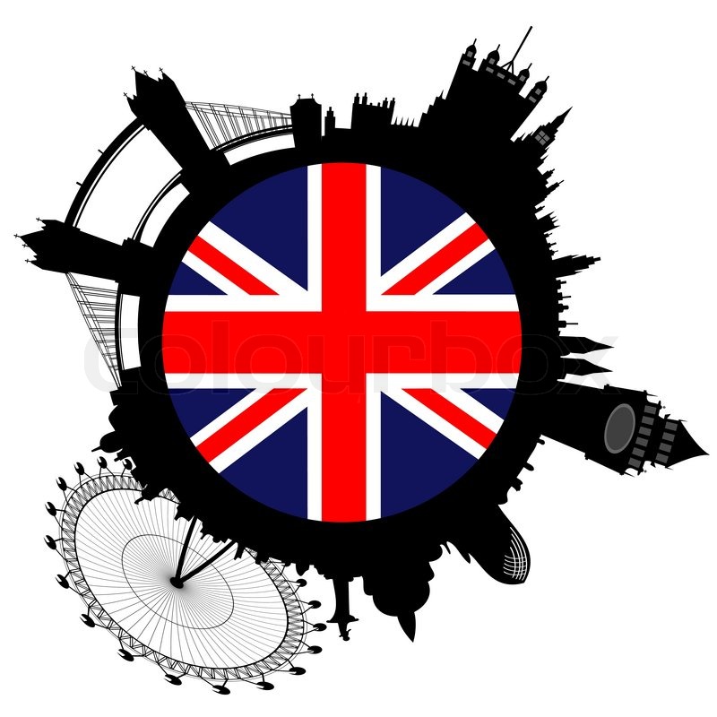 800x800 Vector London Skyline Looks Like Ring Stock Vector Colourbox