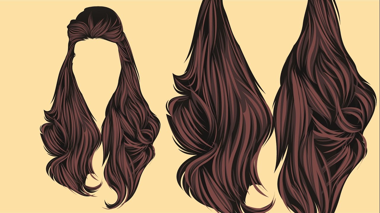 1280x720 Vector Hair Adobe Illustrator