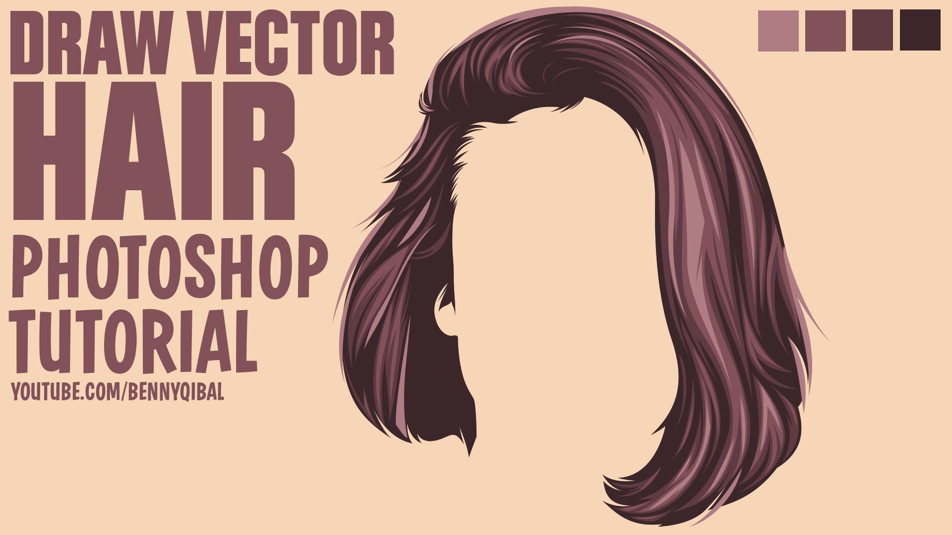 1920x1080 Draw Vector Hair Photoshop Tutorial