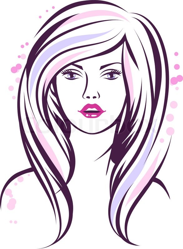 587x800 Fashion Girl Portrait Beautiful Woman With Long Hair Stock