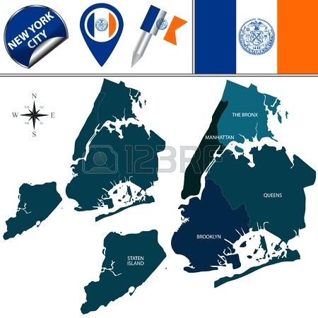 450x450 Map Of New York Boroughs And Long Island