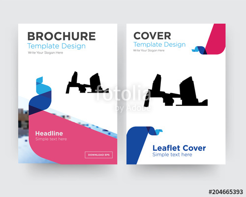 500x400 Long Island Brochure Flyer Design Template Stock Image And