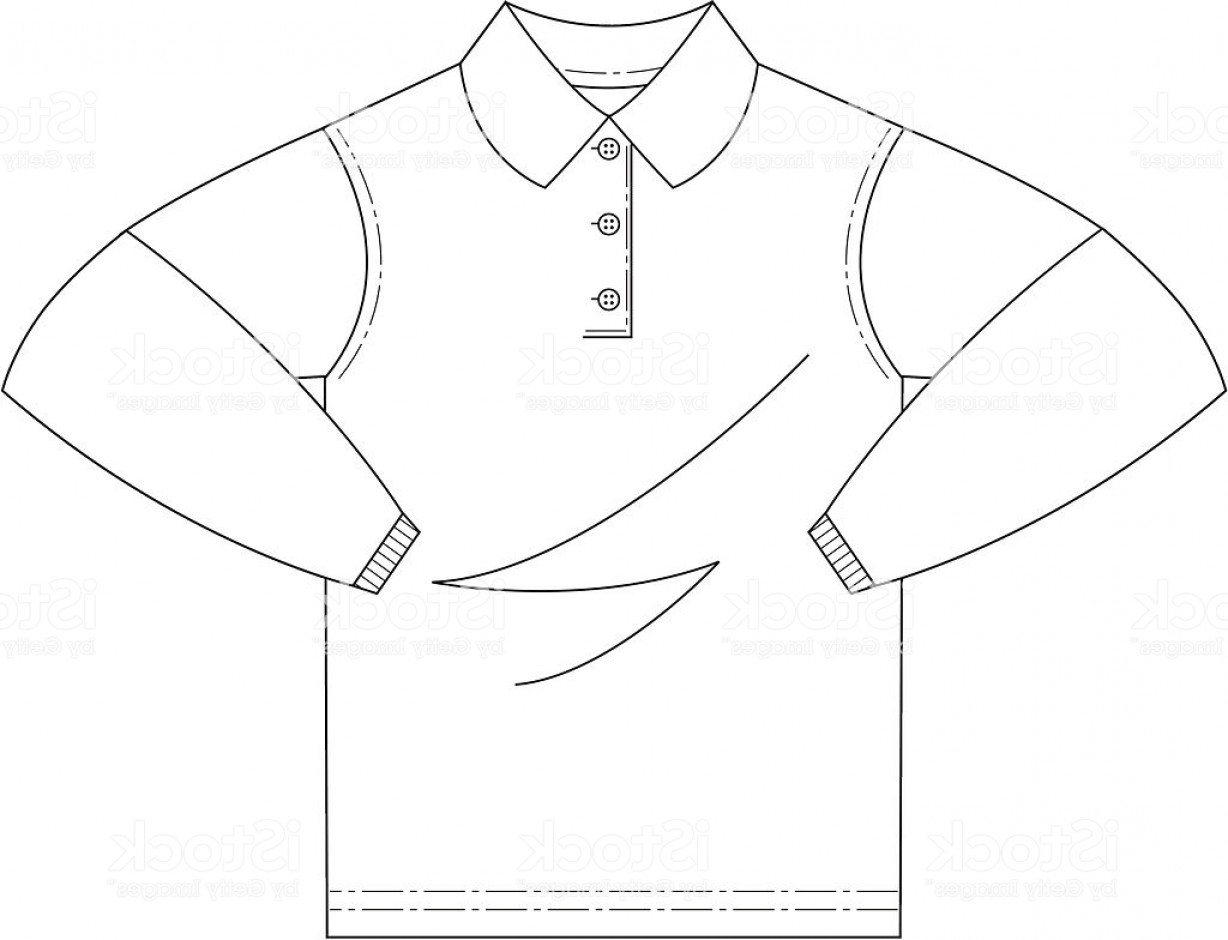 1228x940 Long Sleeve Polo Shirt Vector Template Rldm