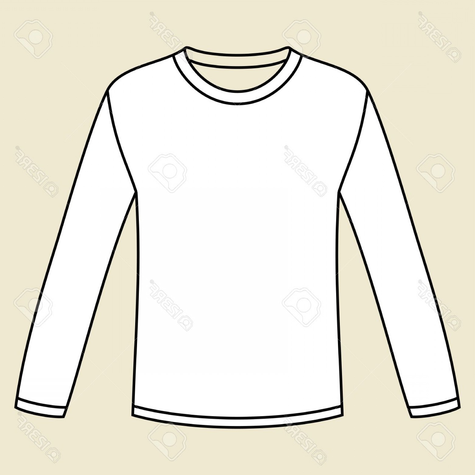 1560x1560 Photoblack Long Sleeved T Shirt Template Geekchicpro