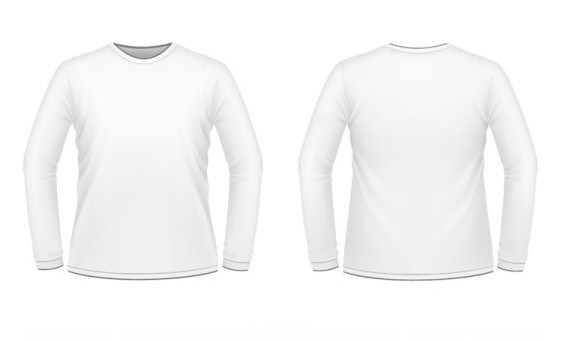 565x341 Free White Men Long Sleeve Shirt Vector Mockup