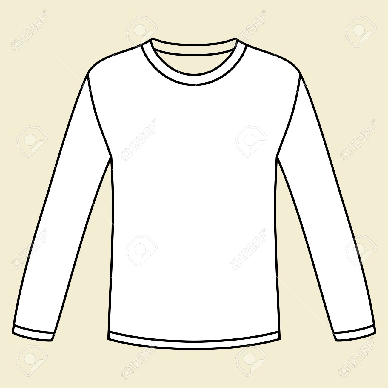 1300x1300 Men Round Neck T Shirt Long Sleeve Vector Template Jpg 1420915399