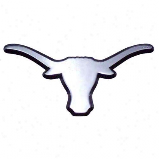 550x550 Texas Longhorns Chrome Mascot Auto Emblem @ The Web Sport World