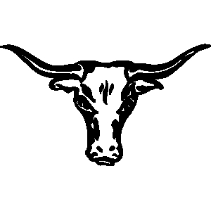 300x300 Longhorn Steer Clipart