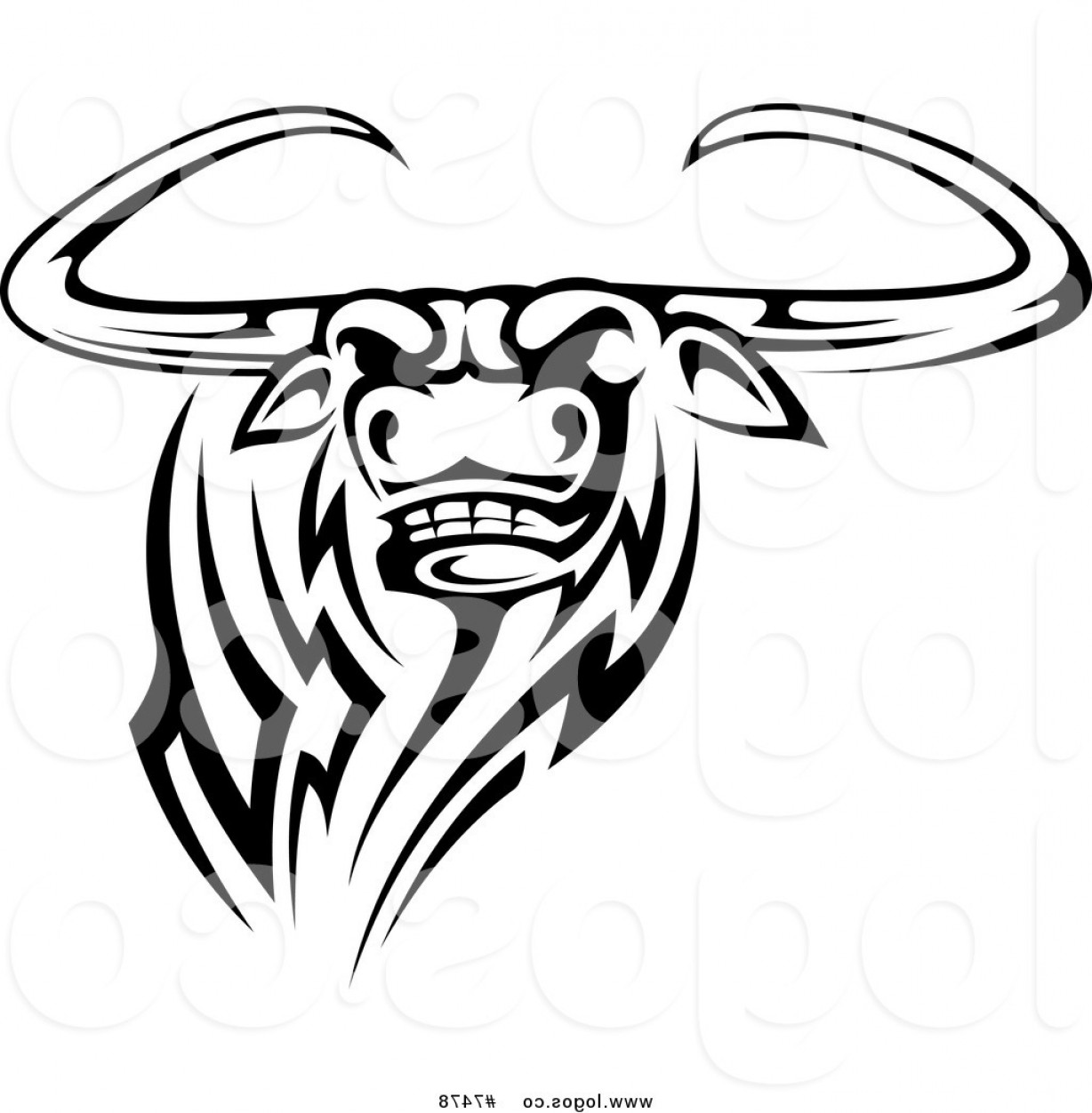 1228x1252 Royalty Free Clip Art Vector Logo Of A Black And White Tribal