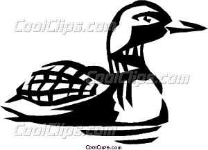300x216 Loon Vector Clip Art