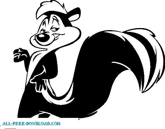 566x441 Looney Tunes Pepe 3 Free Vector In Encapsulated Postscript Eps
