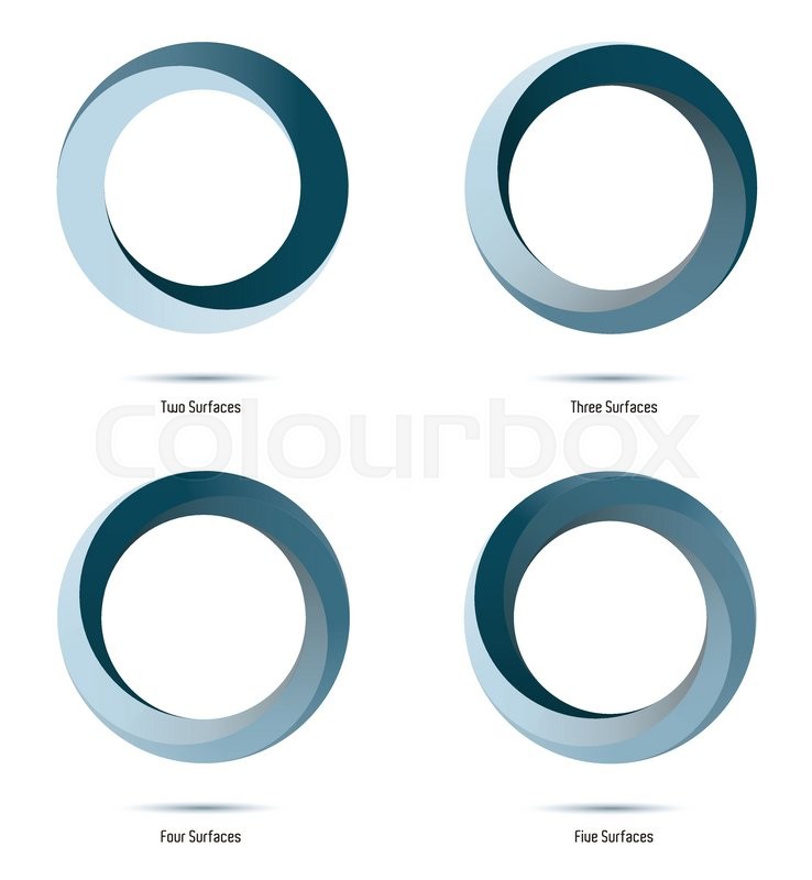738x800 Impossible Infinite Loop Vector Design Elements With 2 To 5