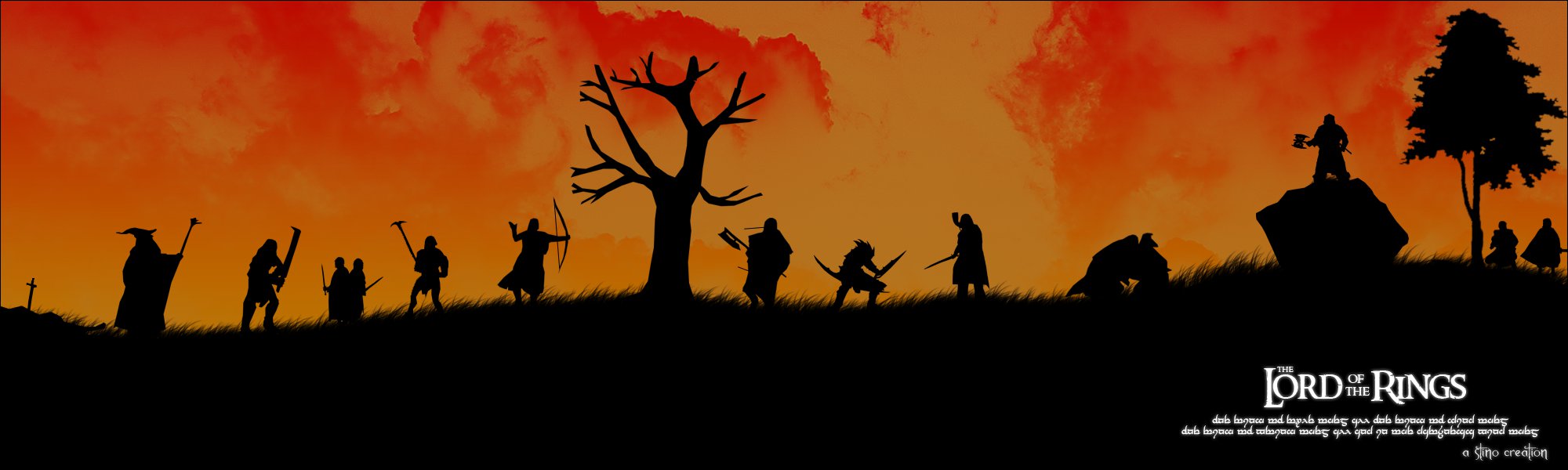 2000x600 Lotr Vector Art By Stino1990