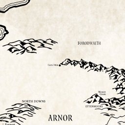 256x256 Interactive Map Of Middle Earth
