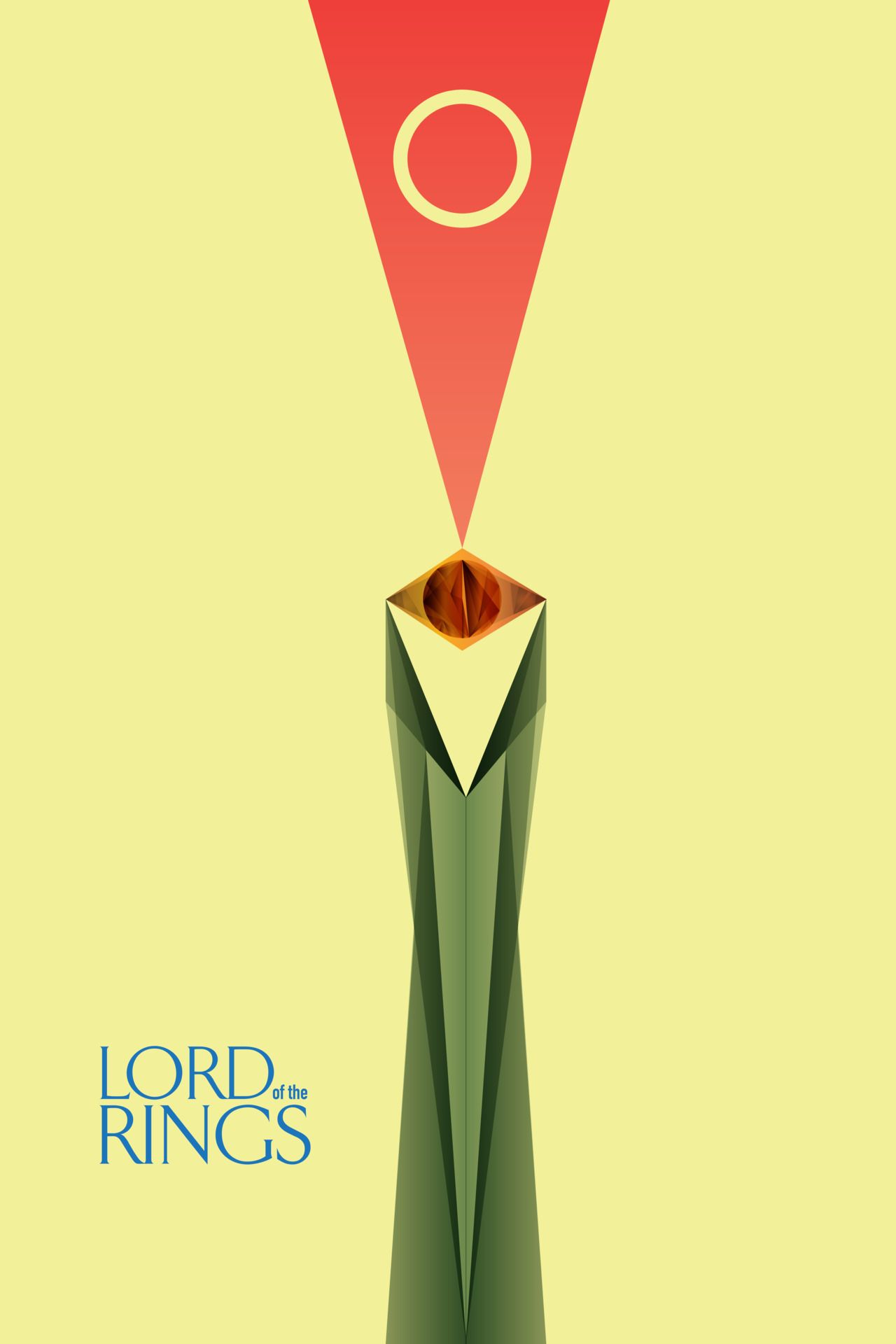 1280x1920 Lord Of The Rings Vector Minimal Film Artwork Of Barrett Biggers