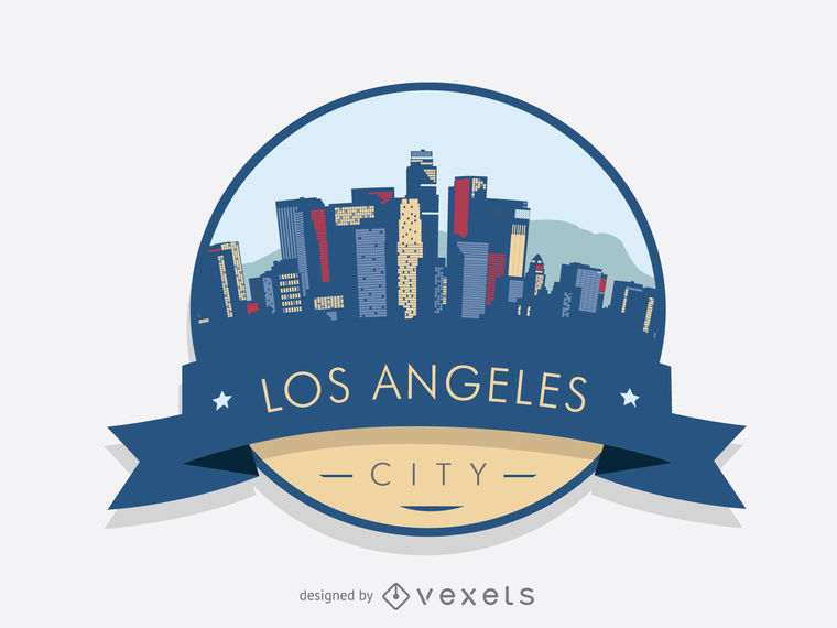 760x570 Los Angeles Badge Skyline