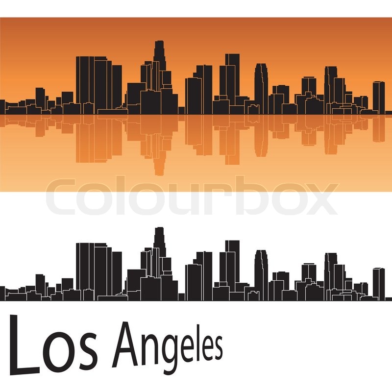 800x800 Los Angeles Skyline Stock Vector Colourbox