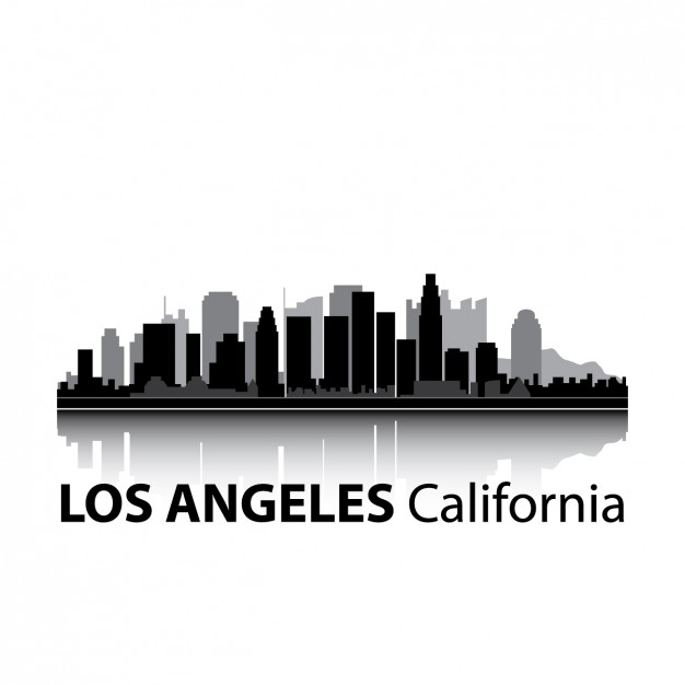 626x626 Los Angeles Skyline Design Vector Free Download