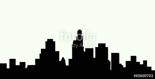 500x255 Los Angeles Skyline Vector Stock Image And Royalty Free Vector