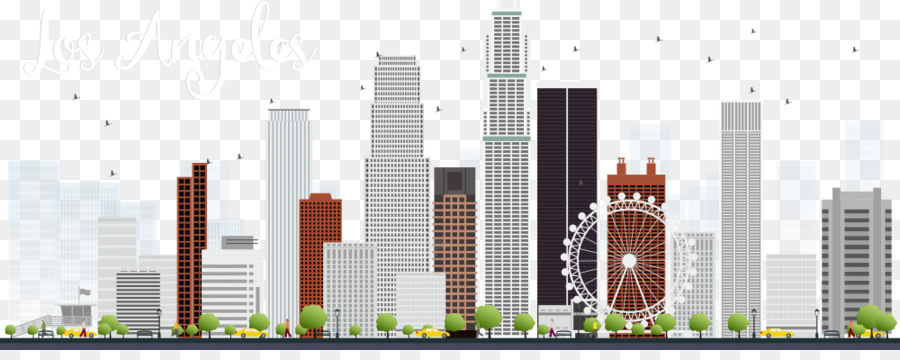 900x360 Los Angeles Skyline Clip Art