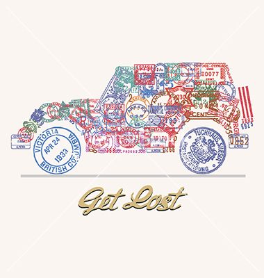 380x400 Get Lost Car Vector On Vectorstock My Vector