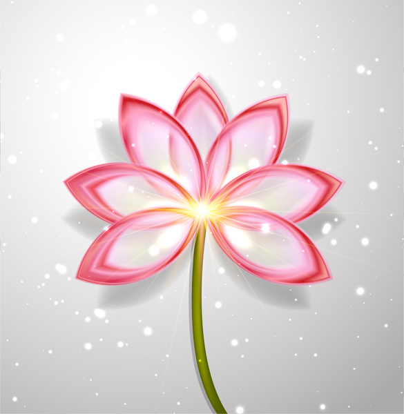 585x600 Lotus Flower Abstract Free Vector In Adobe Illustrator Ai ( .ai