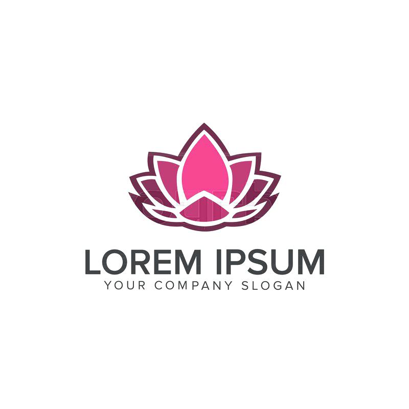 800x800 Lotus Flower Fashion Logo Template Design Free Download Asctech.co