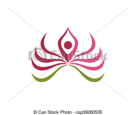 450x380 Beauty Lotus Logo. Beauty Vector Lotus Flowers Design Logo
