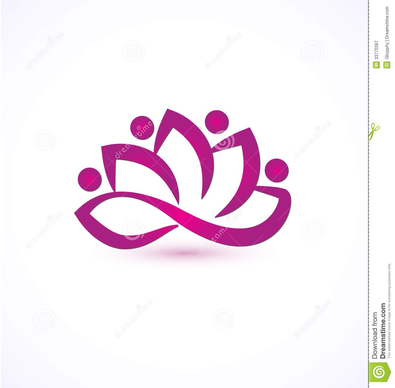 1325x1300 Lotus Flower Logo Purple Lotus Flower Logo Royalty Free Stock