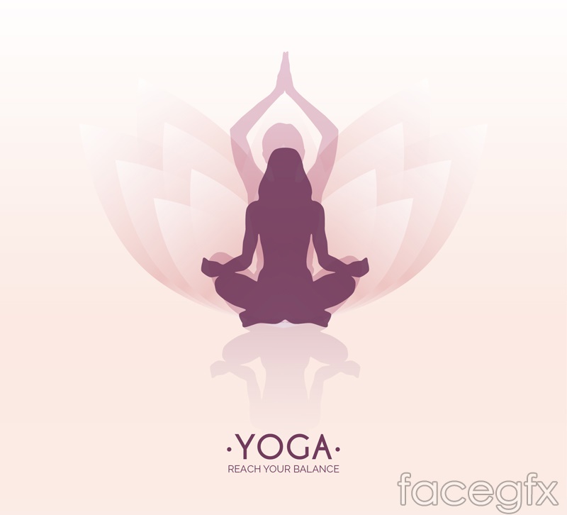 800x726 Yoga Lotus Background Woman Logo Vector Over Millions Vectors