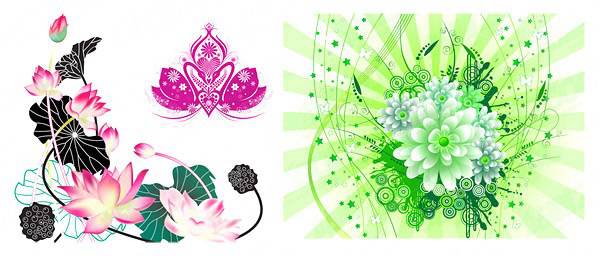 600x257 Vector Lotus And Lotus Vector Biology Free Vector Download