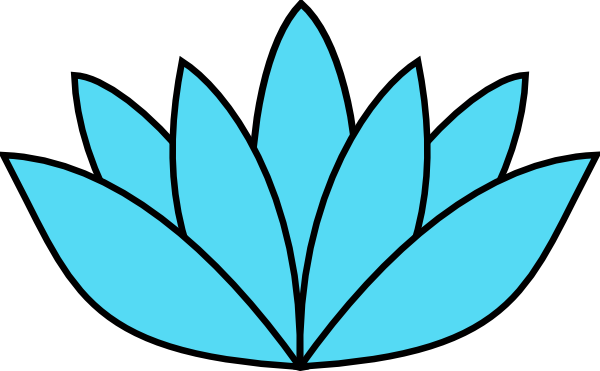 600x371 Lotus Clipart Silhouette