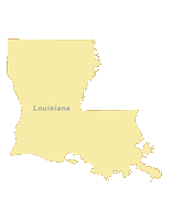156x202 Free Digital Louisiana Outline Blank Map