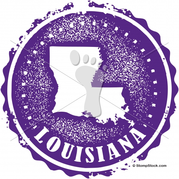 590x588 Vintage Louisiana Usa State Stampseal Stompstock