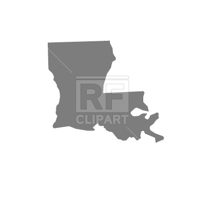 400x400 Louisiana Map Silhouette Free Vector Image Vector Artwork Of