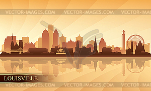 300x180 Louisville City Skyline Silhouette Background