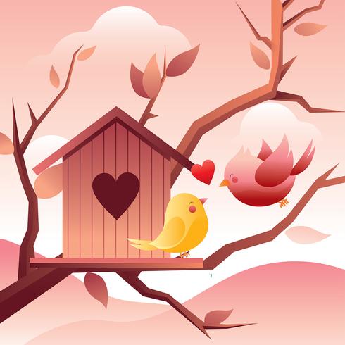 490x490 Love Birds Free Vector Art