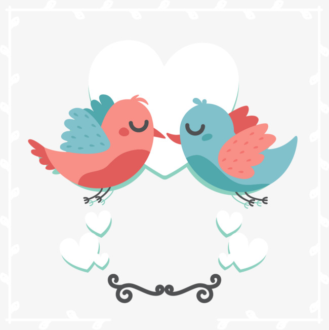 650x651 Vector Love Birds, Love, Creative Wedding, Birds Png And Vector