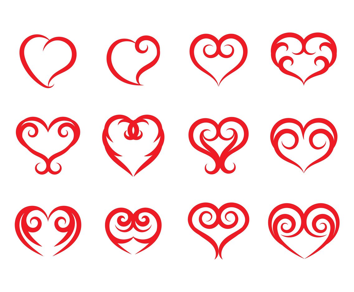 1136x936 Heart Vector Pack Vector Art Amp Graphics