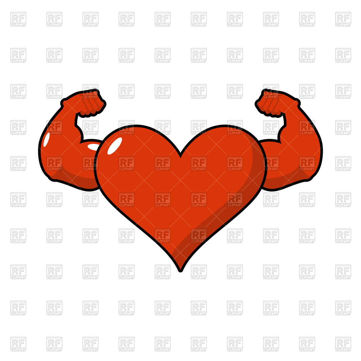1200x1200 Strong Love Heart Vector Image Vector Artwork Of Conceptual