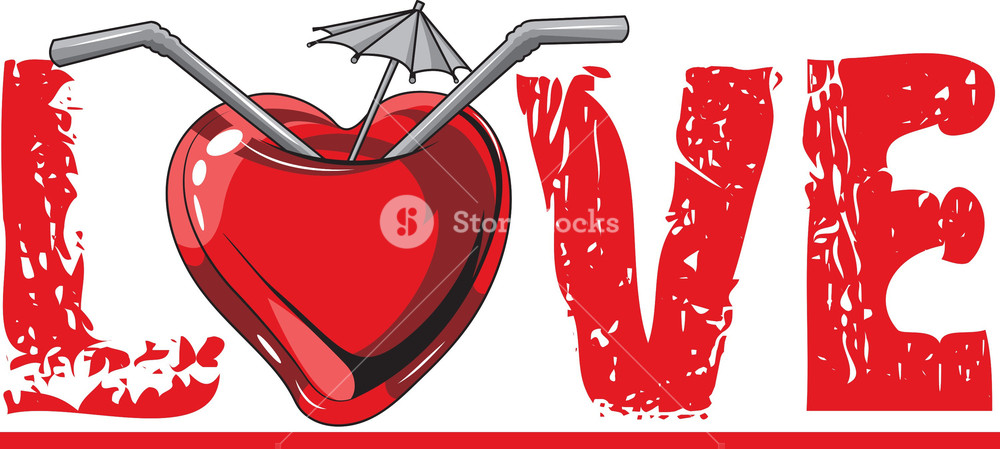 1000x449 Love Vector T Shirt Design Royalty Free Stock Image